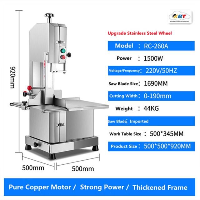 Automatic Electric Meat Sawing Machine Meat Bone Sawing Machinery for Cutting Frozen Meat and Bone Use