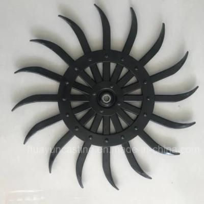 Hoe Harrow Rotary Teeth Black Wheel Agricultural Machinery Spare Parts