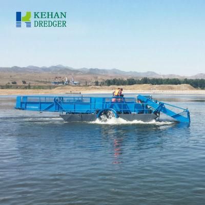 River Floating Aquatic Weed Removal Machine Water Hyacinth Havester