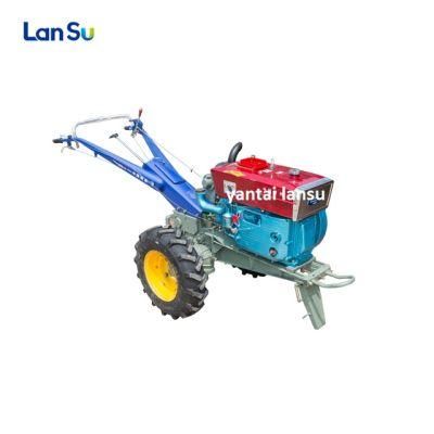 High Quality Multifunctional 15HP 2 Wheel Chinese Walking Micro Hand Tractor / Power Tiller