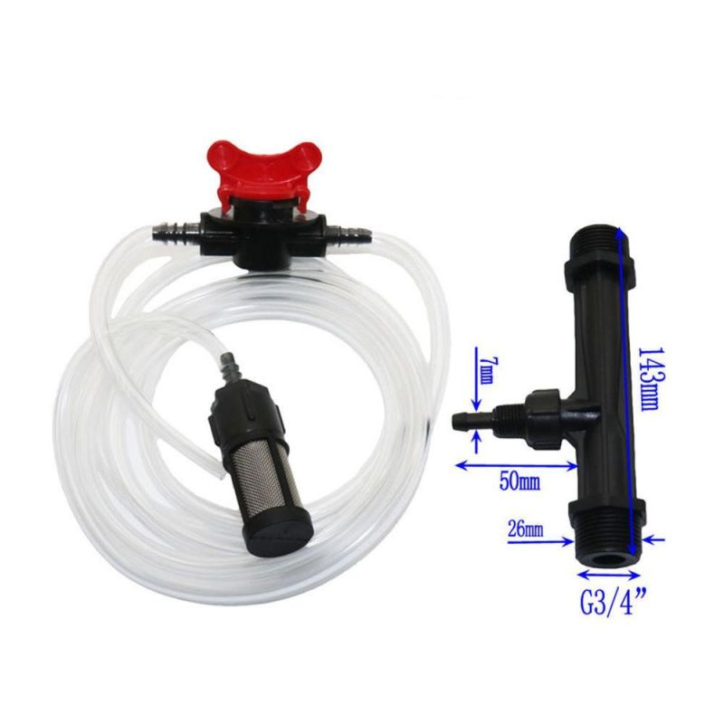 1/2 3/4 Inch Male Thread Automatic Agriculture Irrigation Venturi Fertilizer Injector Kit