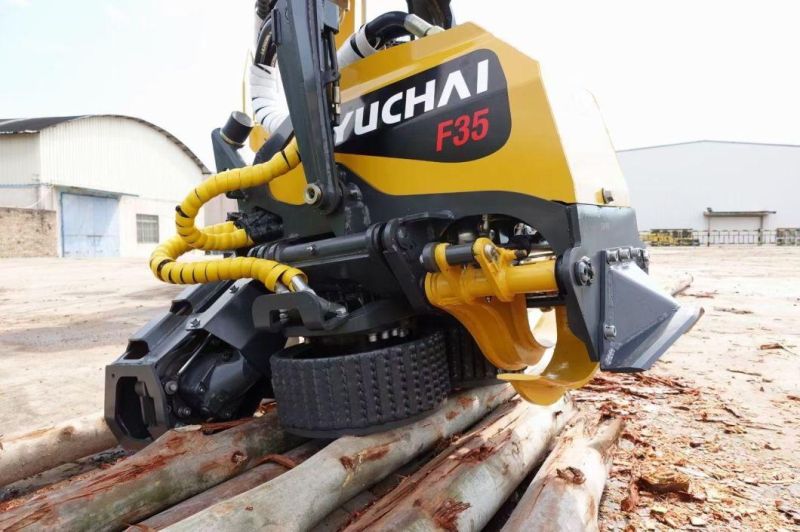 Yuchai 13.8t Tree Harvester Excavator Log Forest Machine