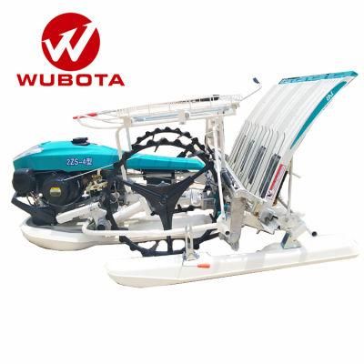 Wubota Machinery Kubota Similar 4 Row Walking Behind Rice Planting Machine Rice Transplanter for Sale