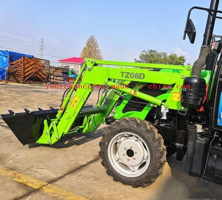 China Factory Directly Sell High Quality CE Certificate Tz06D 45-70HP Tractor Mounted Europe Quick Hitch Type Front End Loader with Standard Bucket