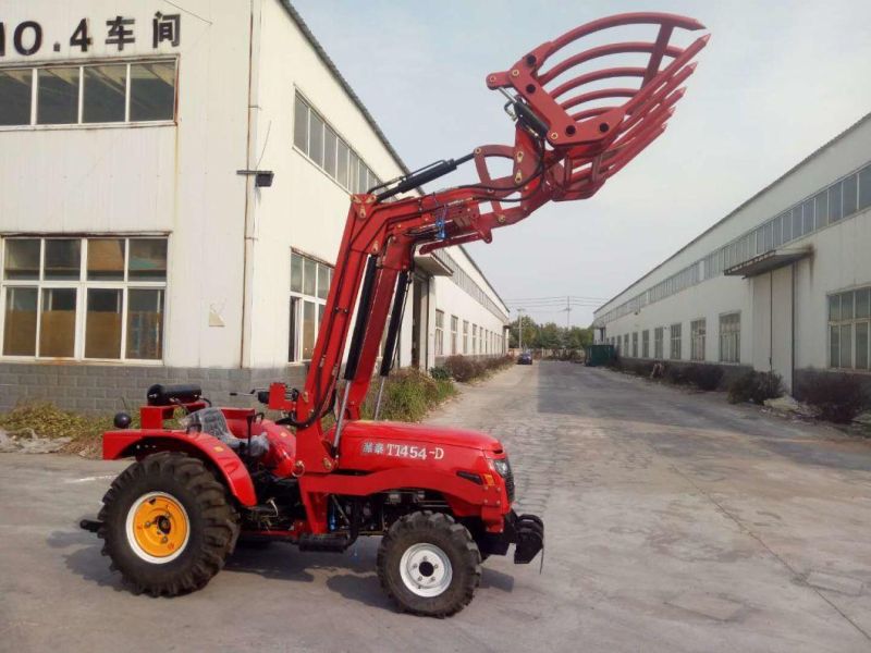 Farm Machinery 4 Wheel Drive Mechanical Tractor with Front Loader