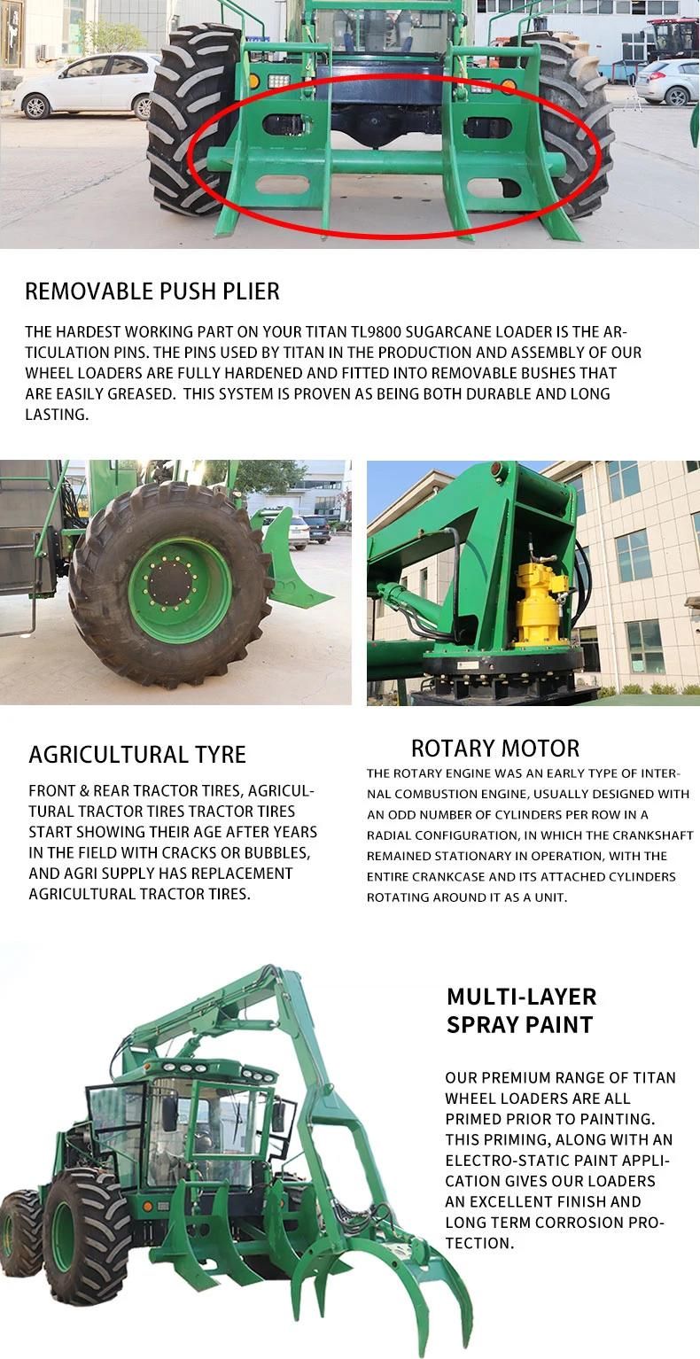 High Quality Sugar Cane Loader Tractor choose high-pressure rubber hose