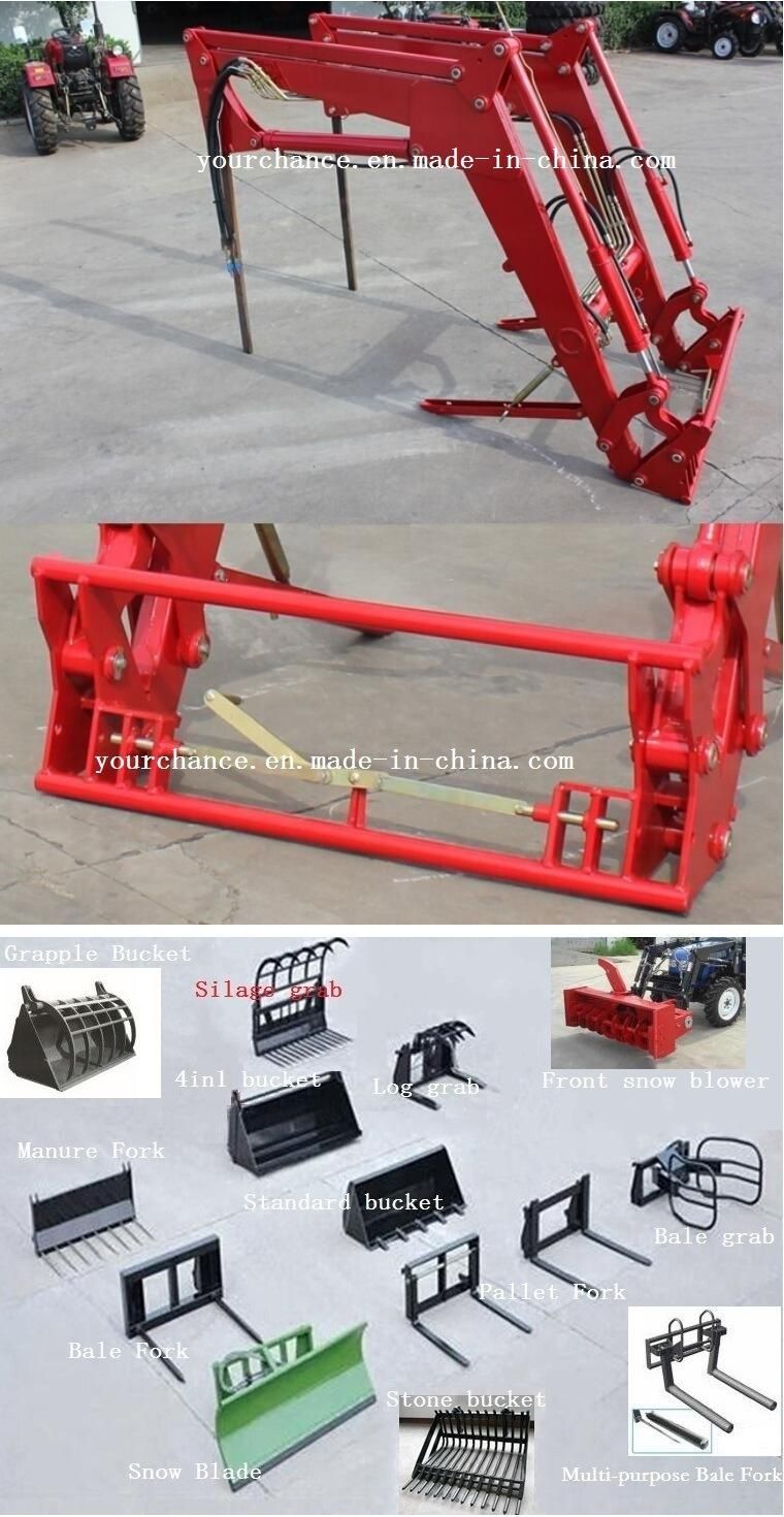 Hot Sale GB220 2.2m Width 7 Tines Heavy Duty Hydraulic Grapple Bucket for 90-120HP Tractor Front End Loader