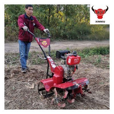 Hot Sale Gear Structure Rotatable Handle Fertilizer Tiller