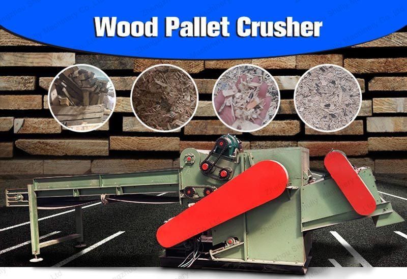 Igh Performance Wood Nail Pallet Crusher Waste Nail Wooden Pallet Crusher Machine Wood Crusher