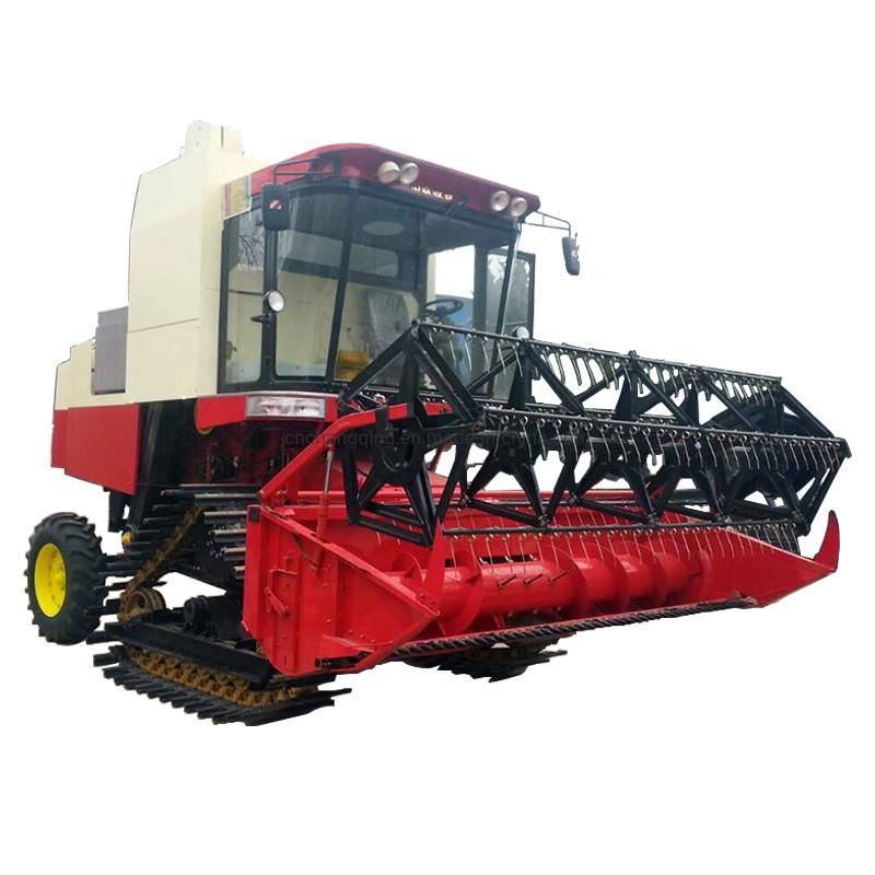 Self Propelled Full-Feed Rubber Track Combine Harvester -4lz-8