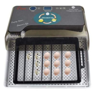 Hhd Full Automatic Mini 12 Incubators Egg Hatching Machine for Sale
