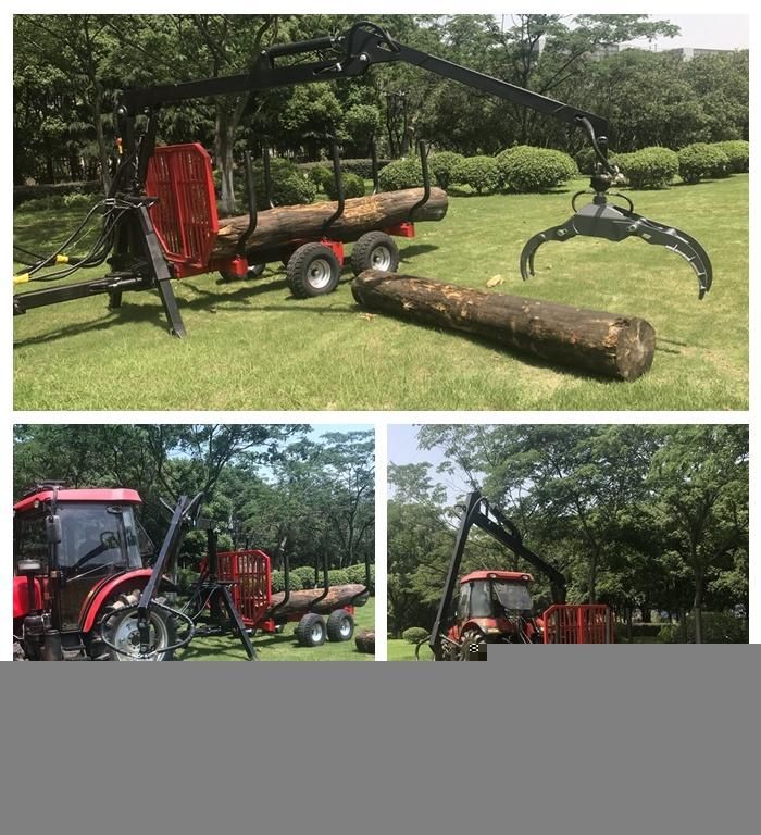 Telescope Boom Timber Crane Wood Loading Crane