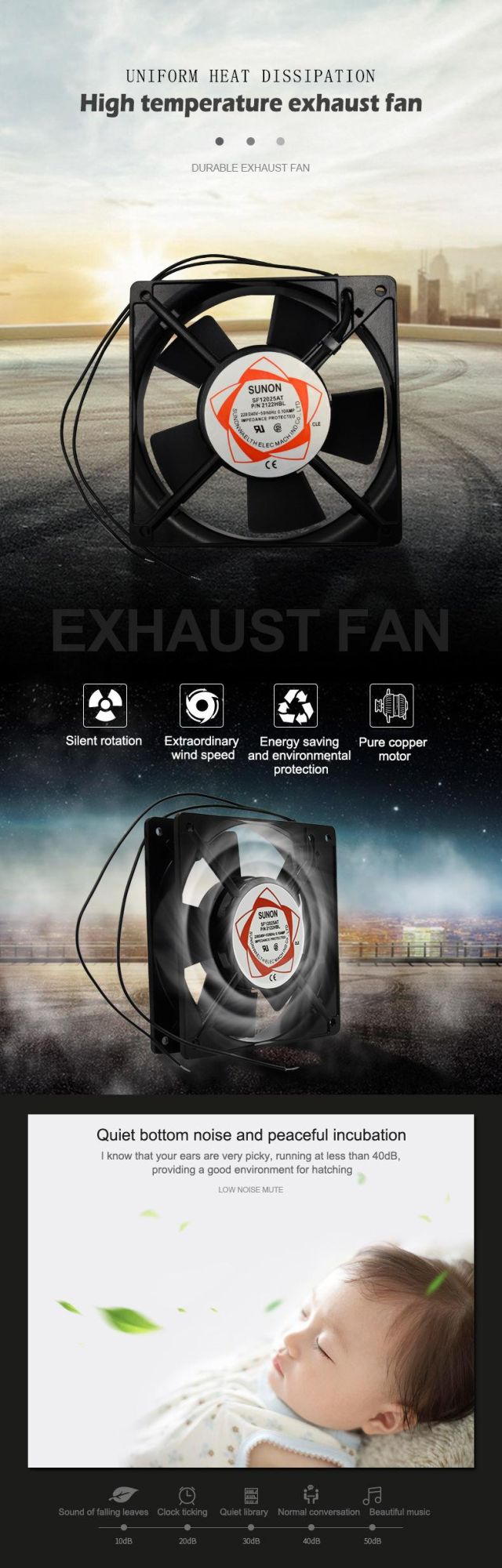 Spare Parts of Mini Egg Incubator /Mini Egg Incubator Fans Fan 0.25A + 120mm AC Cooling Fan for Incubator