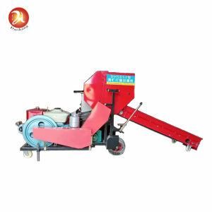 Diesel Motor Mini Round Hay Baler Alfalfa Silage Wrapping Machine for Sale