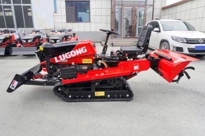 Lugong Hot Sale 35HP Crawler Rotary Tiller Lx35 with Seat and Parts