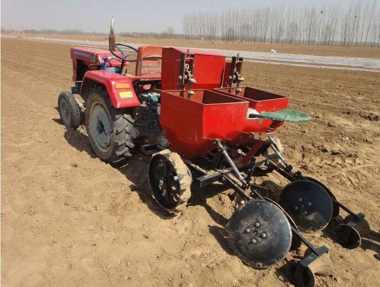 Farm Equipment 30-50HP Tractor Support Potato Planter 2 Rows Potato Seeding Machine