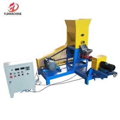 1-12mm Mould Widely Used 30-40kg/H Floating Pet Feed Dog Food Extruder Fish Feed Pellet Making Machine