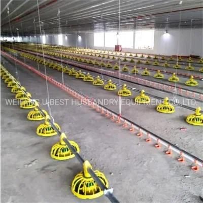 Closed Type Broiler Chicken Poultry Feeder System with CE Approval