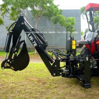 Canada Hot Selling Lw-7e Small Tractor Towable Pto Drive Hydraulic Side Shift Backhoe Excavator From China Factory Manufacturer