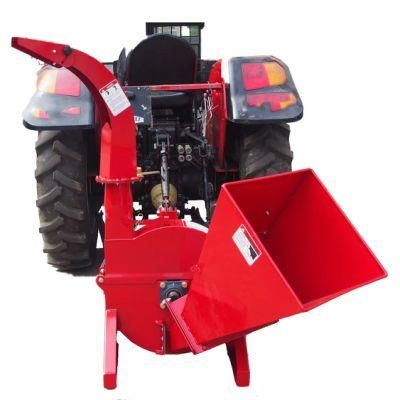 Heavy Duty Wood Chipper Shredder with 3 Point Linkage for Tractor with a Mechanically Rotating Chimney