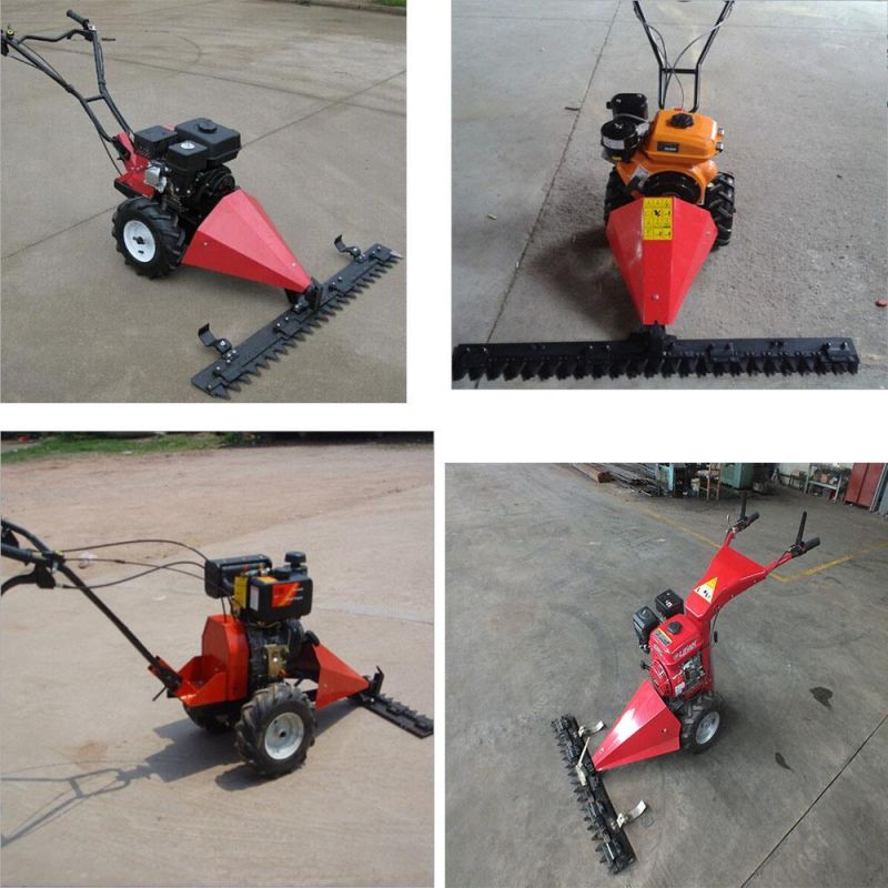 China Hand Push Lawnmower Mini Sickle Bar Mower with Diesel Engine