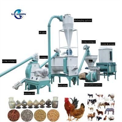 1-3t/H Farm Machine Animal Feed Machine Factory Poultry Animal Chicken Feed Pellet Machine Price