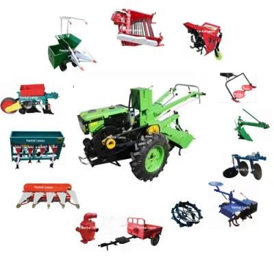 15-22HP Dongfeng Style Manual / Electric Agricultural Farming Gardening Orchard New Walk Behind Ride Walking Tractors