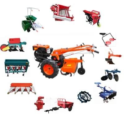 Walking Tractor Power Tiller Cultivator Corn Seeder Planter Harvester