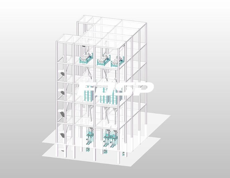Three Set Pellet Process for 60tph Cattle Feed Factory