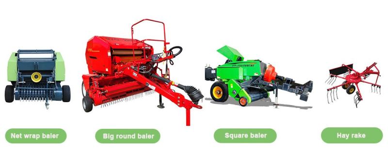 Tractor Implements Mini Round Grass Hay Baler Machine 1090