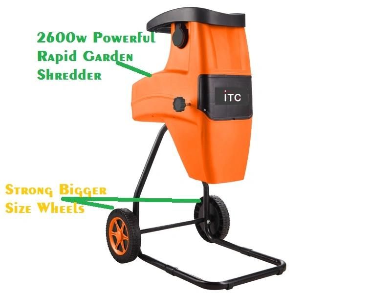 2600W Powerful Super Silent Electric Garden Shredder-Power Tools