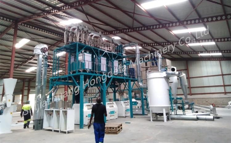 50t/24h Maize Corn Flour Grits Making Processing Mill Line