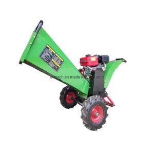 Gasoline Engine Mobile Mini Wood Chipper Machine