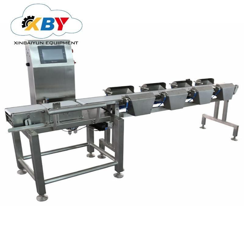 Belt Type Automatic Sorting, Multi-Stage Weight Sorting Machine, Chicken Leg Seafood Weighing Sorter