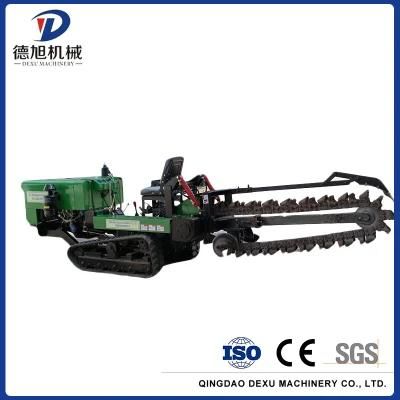 High Quality Depth 0-1500mm Mini Digging Trencher / Chain Trencher/Ditching Machine