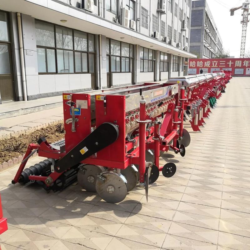 Hot Sale 40HP Tractor Behind Pull Type Wheat Seeder with Fertilizer 14 Rows Planter