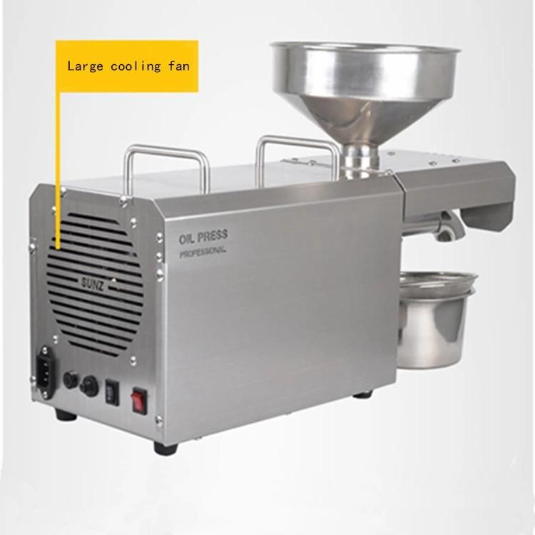 Food Grade 304 Stainless Steel Kitchen Nut Seeds Linseeds Oil Expeller Automatic Oil Press Machine Oil Press Extractor