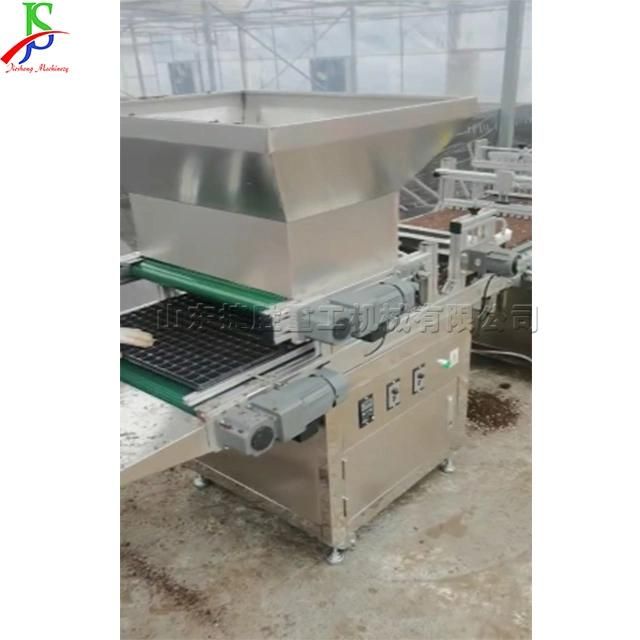 Full Automatic Seeder Planter Variable Frequency Speed Regulation Soil Loading Transportation Hole Tray Seedling Machine