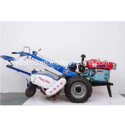 Mini Diesel Good Quality Two Wheels Rotary Hoe Walking Tractor