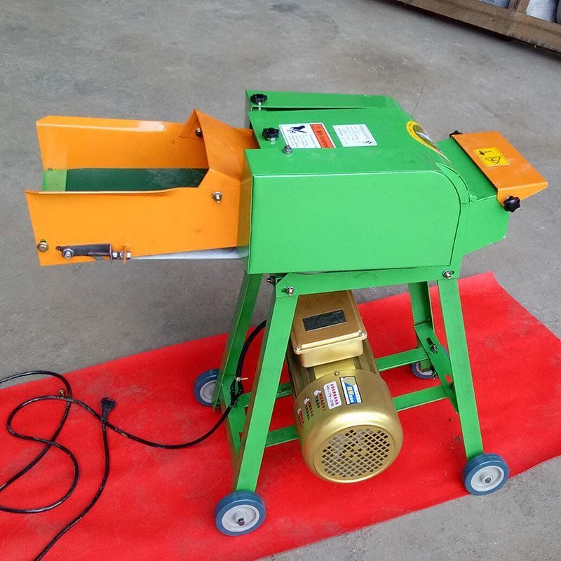 New Conveyor Belt Mini Grass Cutter Animal Feed Processing Ensilage Straw Chopper Chaff Cutter