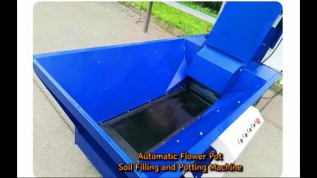 High Quality Flower Automatic Potted Soil Loader Machine for Size 8-22cm Plant Nursery Pots