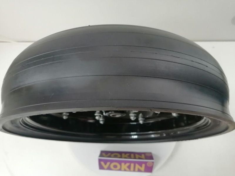 White Nylon & Steel Rim 4.5" X 16" Gauge Wheel and Tyre