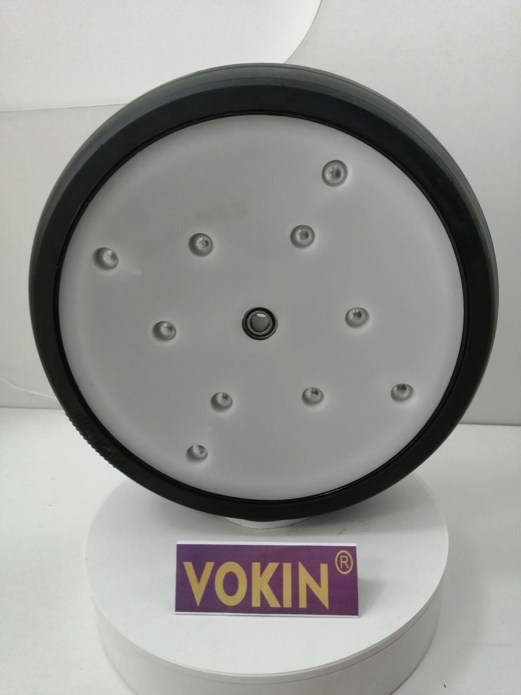 4.5" X 16" White Nylon & Steel Rim Gauge Wheel and Tyre