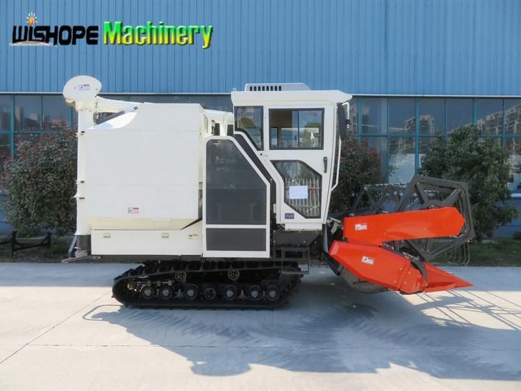 Big Grain Tank Rice Combine Harvester Machine with Cabin