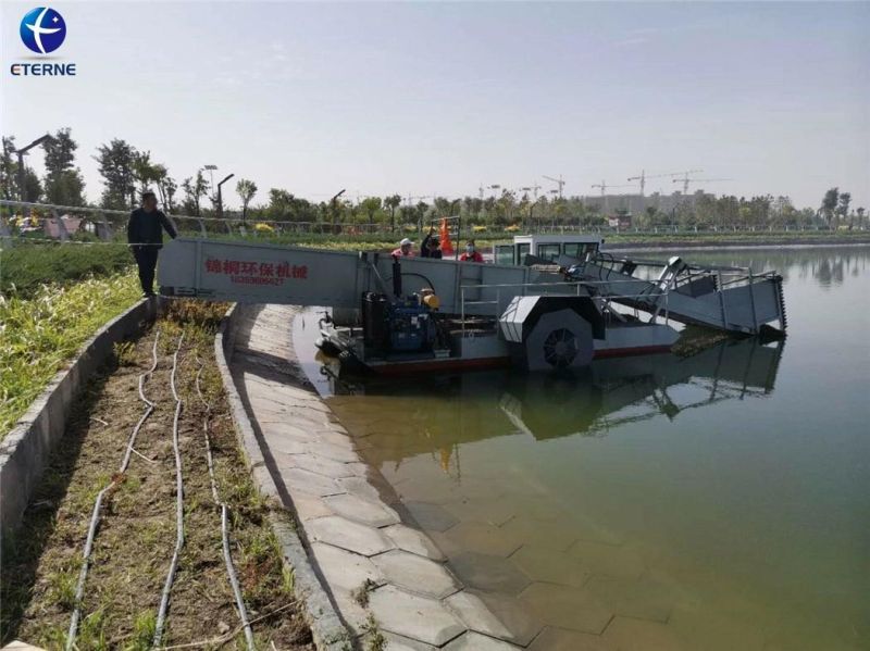 Trash Skimmer Water Hyacinth Harvester Boat