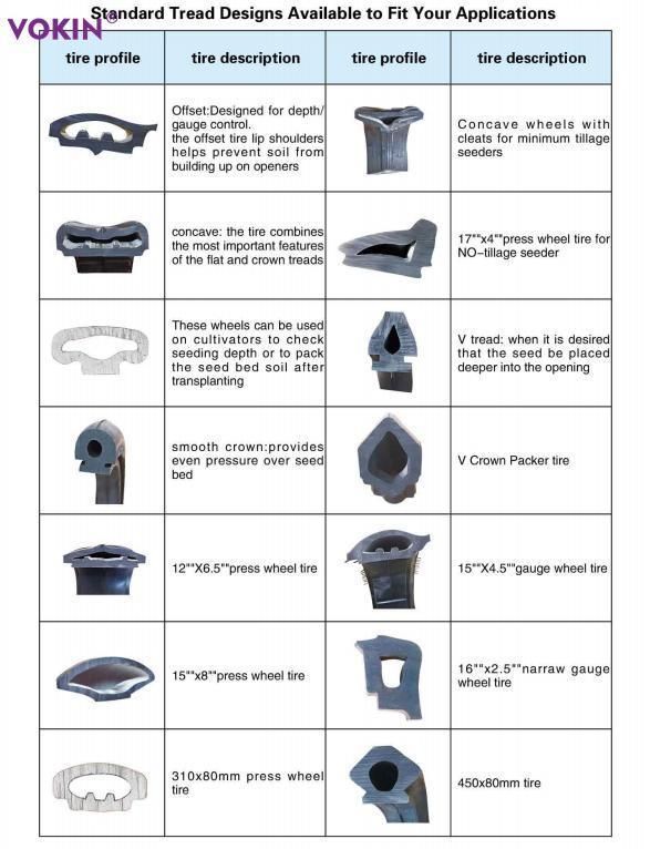 Wheel and Tire for Various Seeder