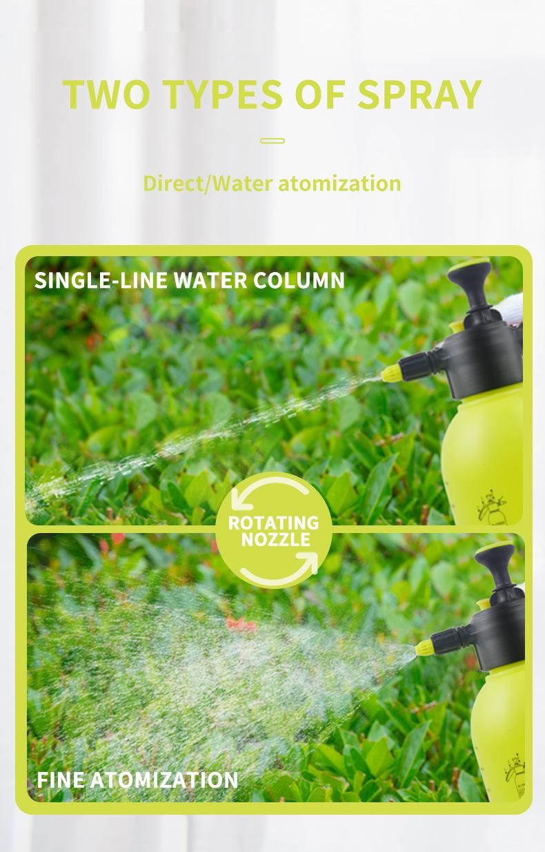 1.5L & 2L Water Mist Manufacturer Plastic Trigger Sprayer Hand Pump Water Pressure Sprayer