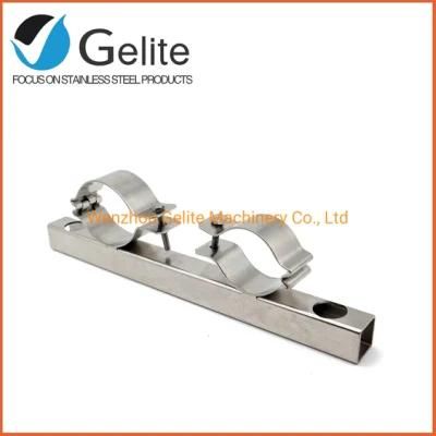 Sanitary Stainless Steel Milk Tube Inlet Clamp for Milk Machinery