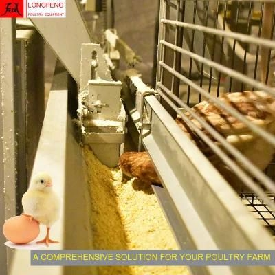 600*620mm Poultry Farming Longfeng Standard Packing Egg Pullet Layer Chicken Cage