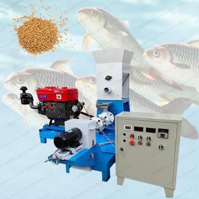 Floating Fish Feed Food Pellet Making Machine with Diesel Engine